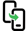 Phone data cloning feature icon for easy mobile transfer setup